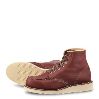Red Wing 6-inch Classic Moc Short Boot in Colorado Atanado Leather Womens Heritage Boots Burgundy - Style 3369